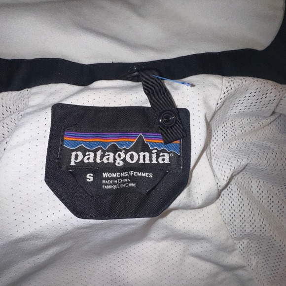 Patagonia H2No Black Waterproof SoftShell Jacket Womens Small Ski Snowboard Coat - Picture 2 of 13